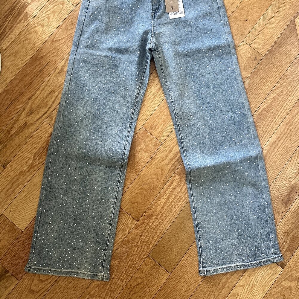 NWT Sparkly Embellished Jeans Size L/8